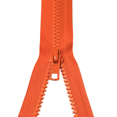 YKK teilbarer Reißverschluss Jacken Krampe orange 80cm