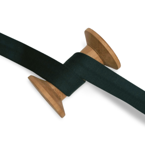 Baumwolljersey Schrägband Lena schwarz