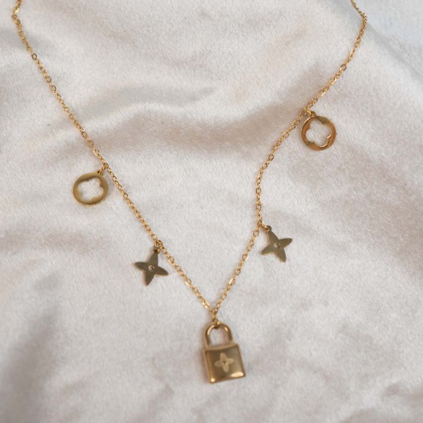 Halskette Schloss gold