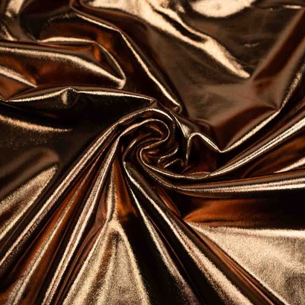 Folienjersey Metallic bronze