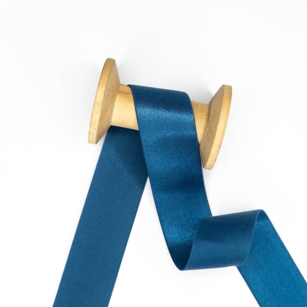 Satin Gummiband Deluxe jeansblau dunkel