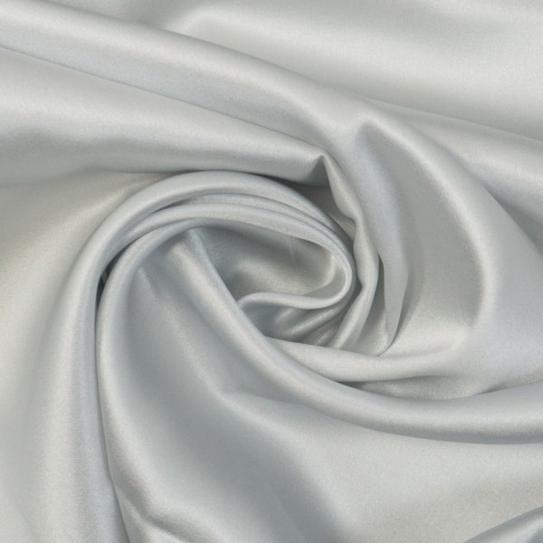 Italienische Seide Stretch Deluxe silvergrey