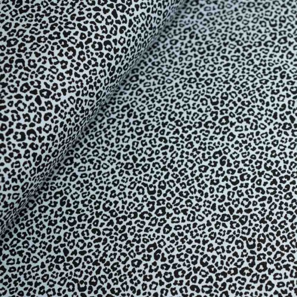 Baumwolljersey Leo jeansblau hell