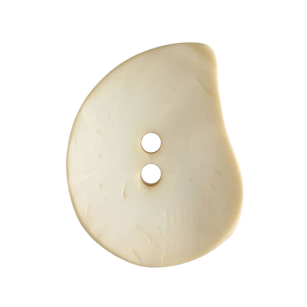 Modeknopf Tropfen 50mm beige