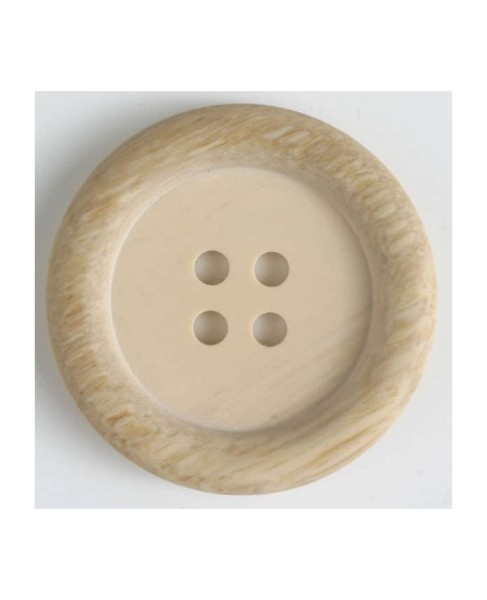 Modeknopf Holzoptik 23mm beige