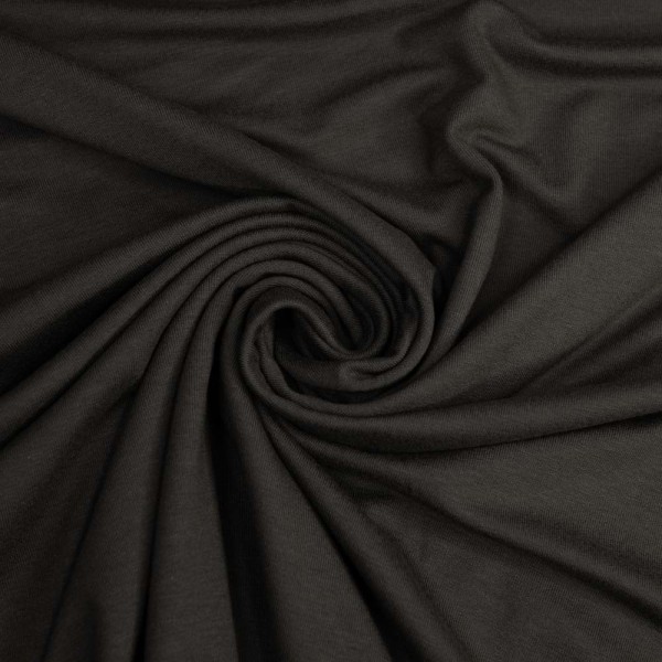 Viskosejersey Uni schwarz