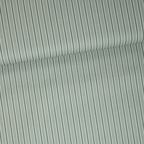 Bio Baumwollwebware Streifen mint