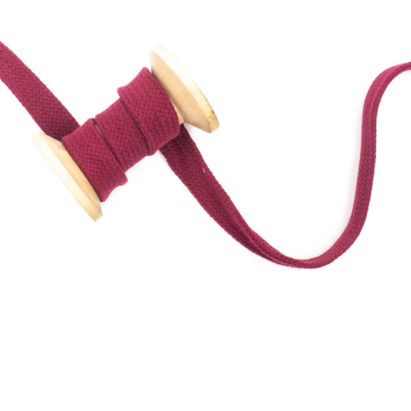 Flachkordel 20mm - Hoodie Kordel bordeaux