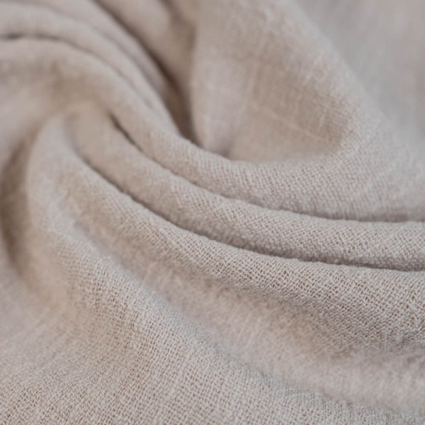 Baumwolle Leinen-Look hellbeige