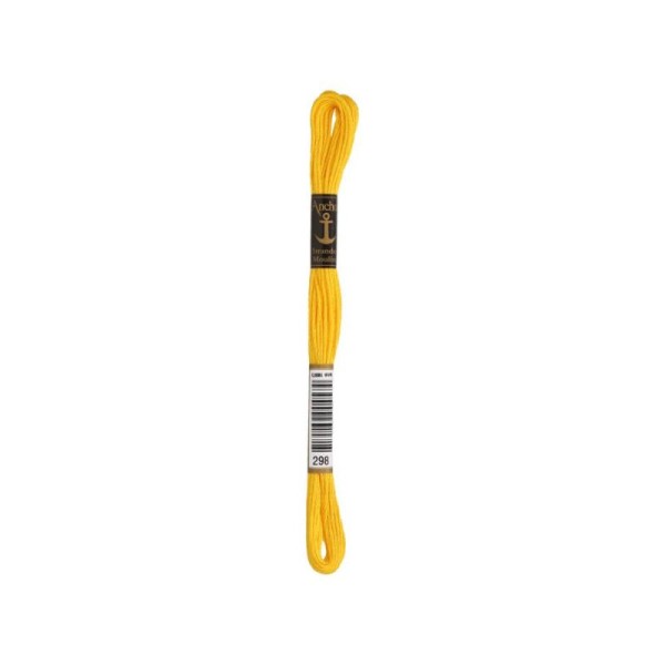 Anchor Sticktwist Garn 6-fädig gelb mittel