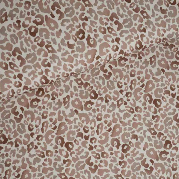 Baumwolljersey Aquarell Leo ecru