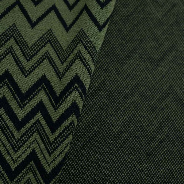 Jacquard Jersey Chevron khaki