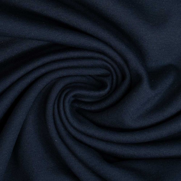 Baumwolljersey Uni Clara dark navy