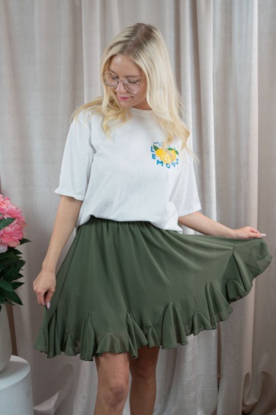 Volantrock Emilia khaki