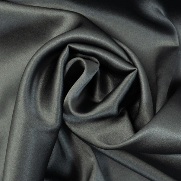 Italienische Seide Stretch Deluxe anthra