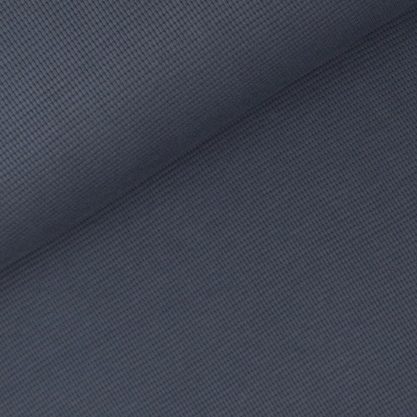 Waffeljersey Baumwolle navy