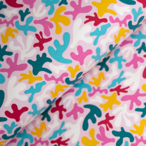 Baumwolljersey Korallen rosa