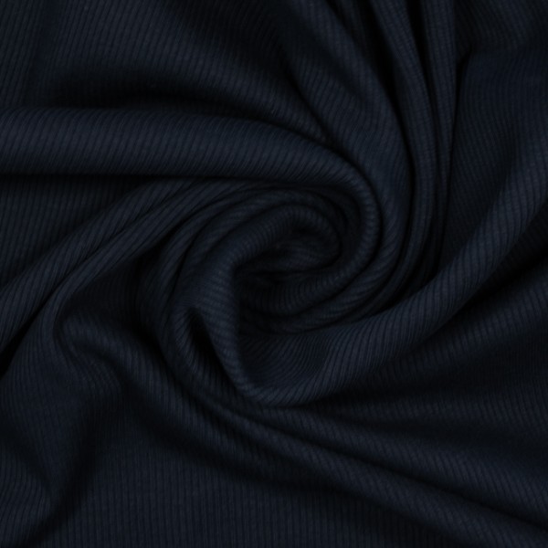 Baumwolljersey Ripp navy