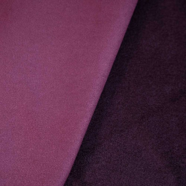 Wildleder Imitat mit Fleece Soft bordeaux