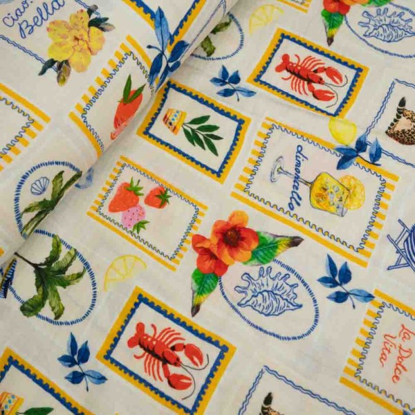 Musselin Double Gauze Dolce Vita hellbeige