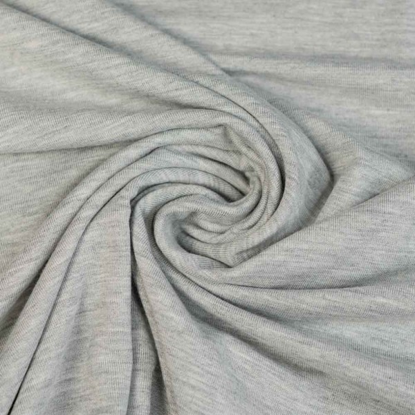 Bamboo Jersey meliert hellgrau