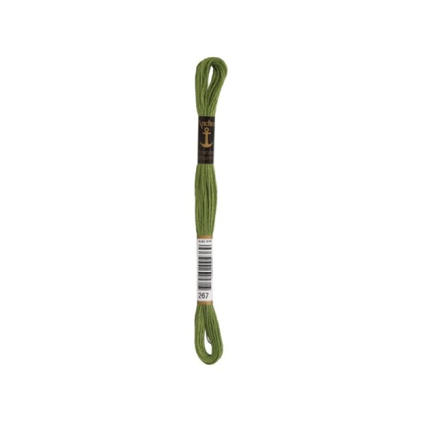 Anchor Sticktwist Garn 6-fädig mittelgrün