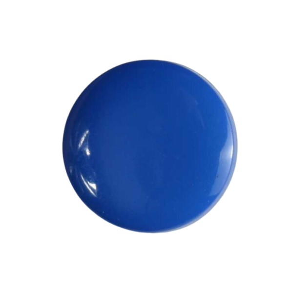 Modeknopf 13mm glänzend royalblau