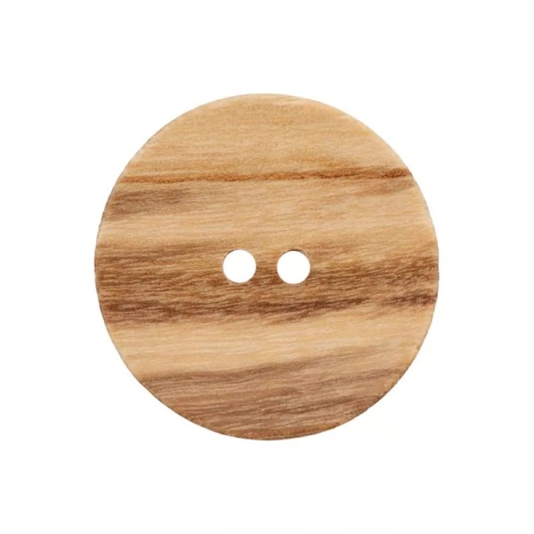 Holzknopf rund 28mm beige