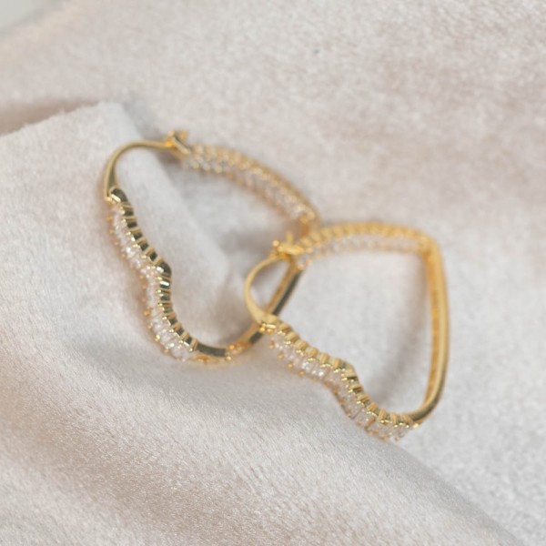 Ohrringe Herzen gold