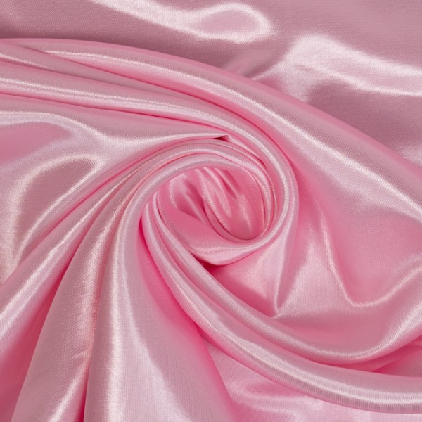 Satin Sina Glänzend Uni rosa