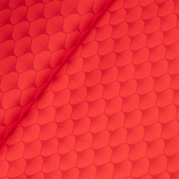 Bio Baumwollwebware Fächer rot