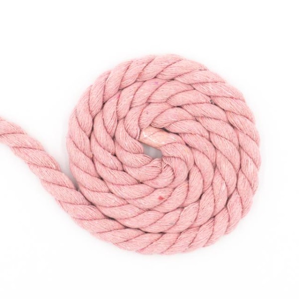 Soft Kordel 8mm gedreht puderrosa