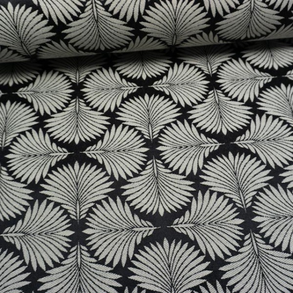 Jacquard Dekostoff Marseille schwarz