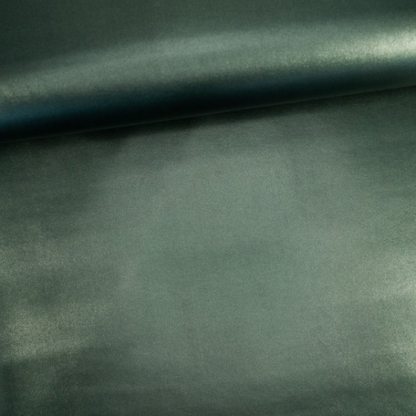 Kunstleder Metallic tannengrün