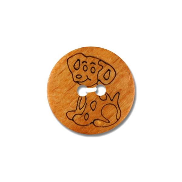 Holzknopf Dalmatiner 15 mm