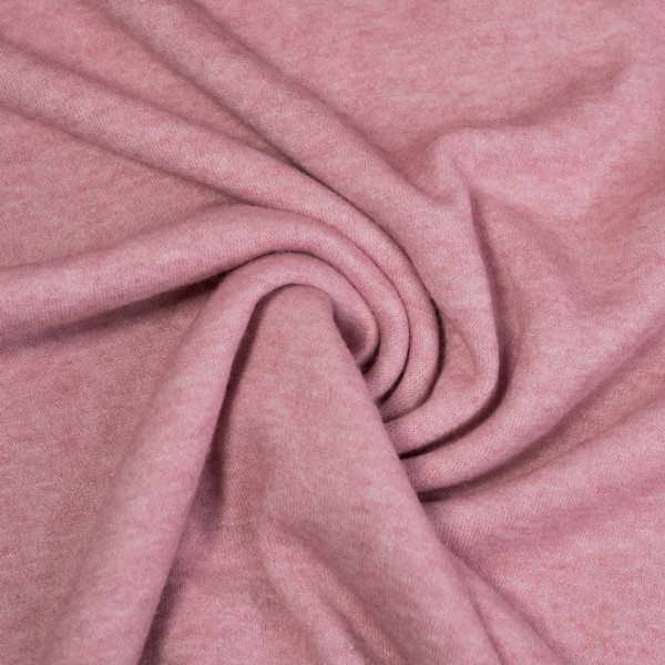Strickjersey Cuddly Soft meliert altrosa
