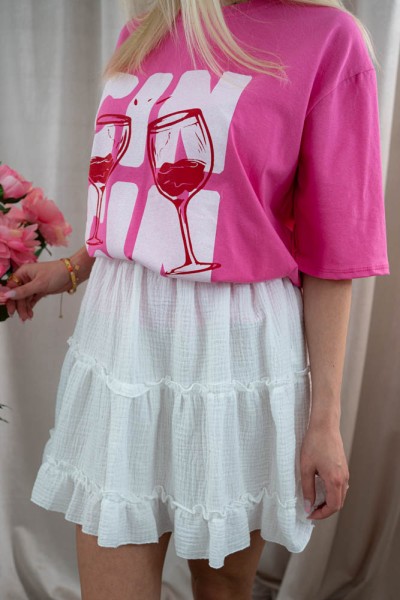 Musselin Stufenrock Lucia weiss