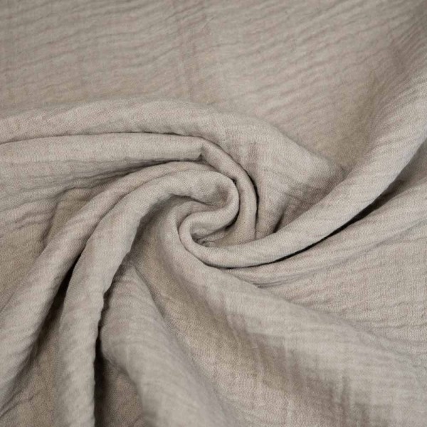 Musselin Doubleface Diana meliert beige