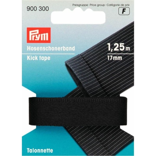 Prym Hosenschonerband 17mm schwarz