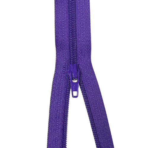 YKK nicht teilbarer Reißverschluss kleine Spirale lila 60cm