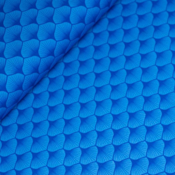 Bio Baumwollwebware Fächer royalblau