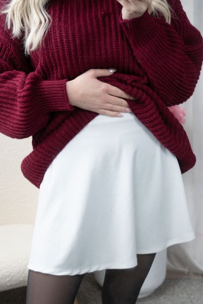 Kurzer Rock Ronja ecru