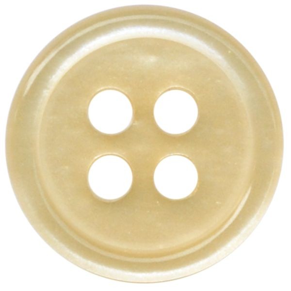 Hemd- und Blusenknopf rund 11mm beige