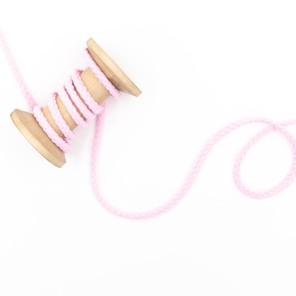Kordel geflochten 6mm rosa