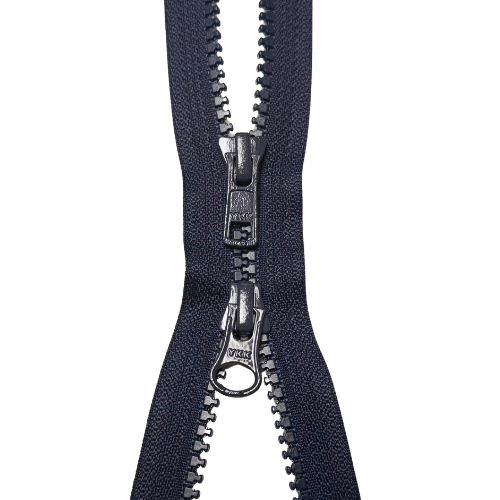YKK 2-Wege-teilbarer Reißverschluss Jacken Kunststoff grob navy 80cm