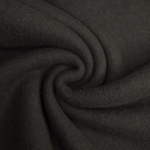 Woll Fleece flauschig schwarz