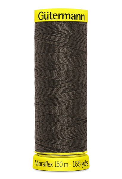 Elastisches Garn Gütermann Maraflex 150m dunkelbraun Nr. 696