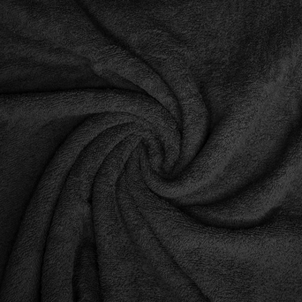 Kuschelfrottee UNI schwarz