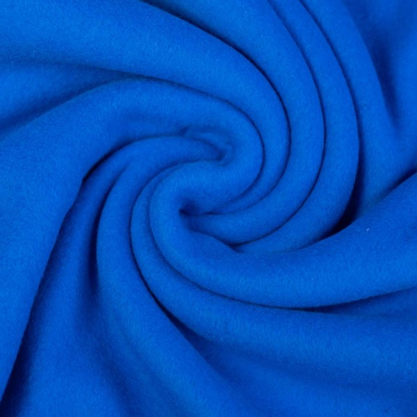 Baumwoll Kuschelfleece royalblau