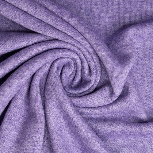 Strickjersey Cuddly Soft Meliert lila